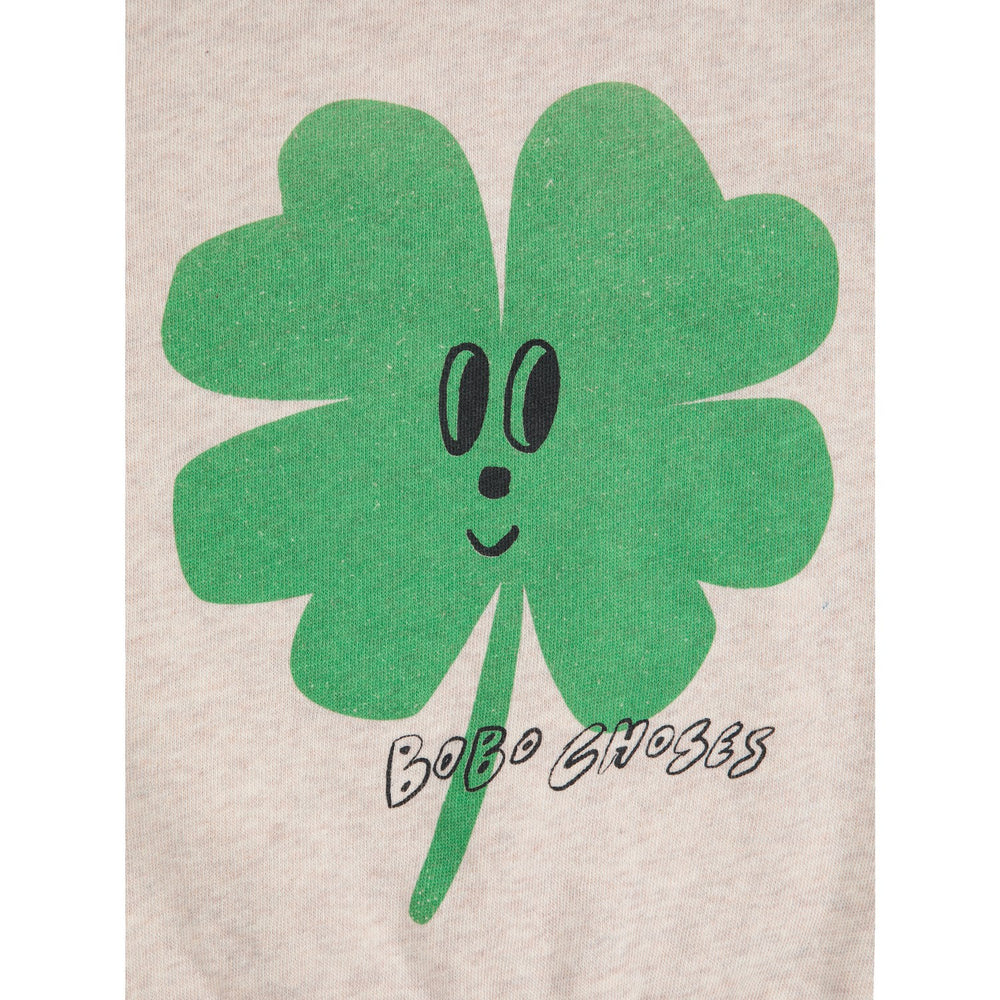 Køb Bobo Choses Heather Grey Lucky Clover Ranglan Sweatshirt