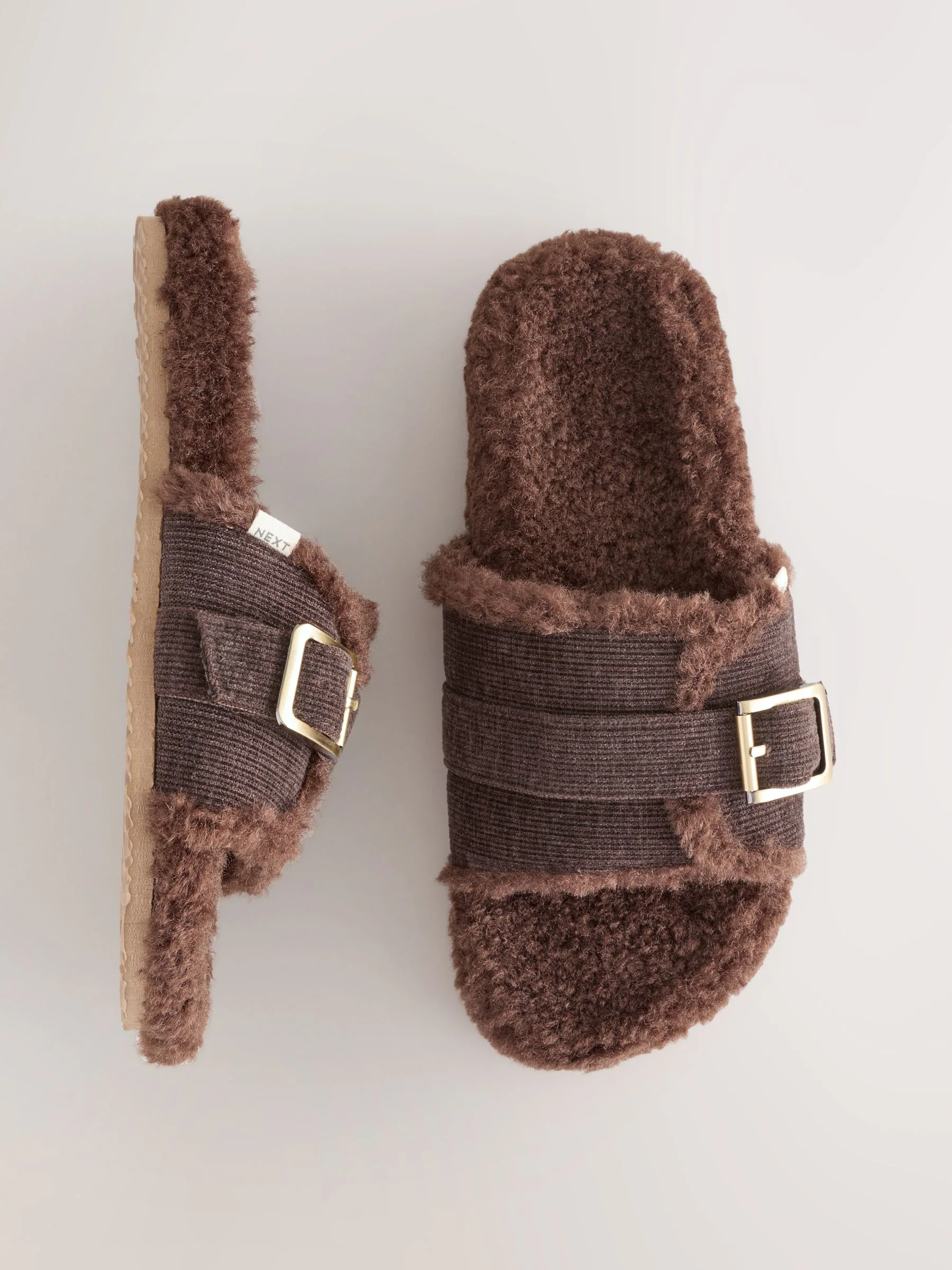 Chocoladebruin - Borg Slipper Pantoffels