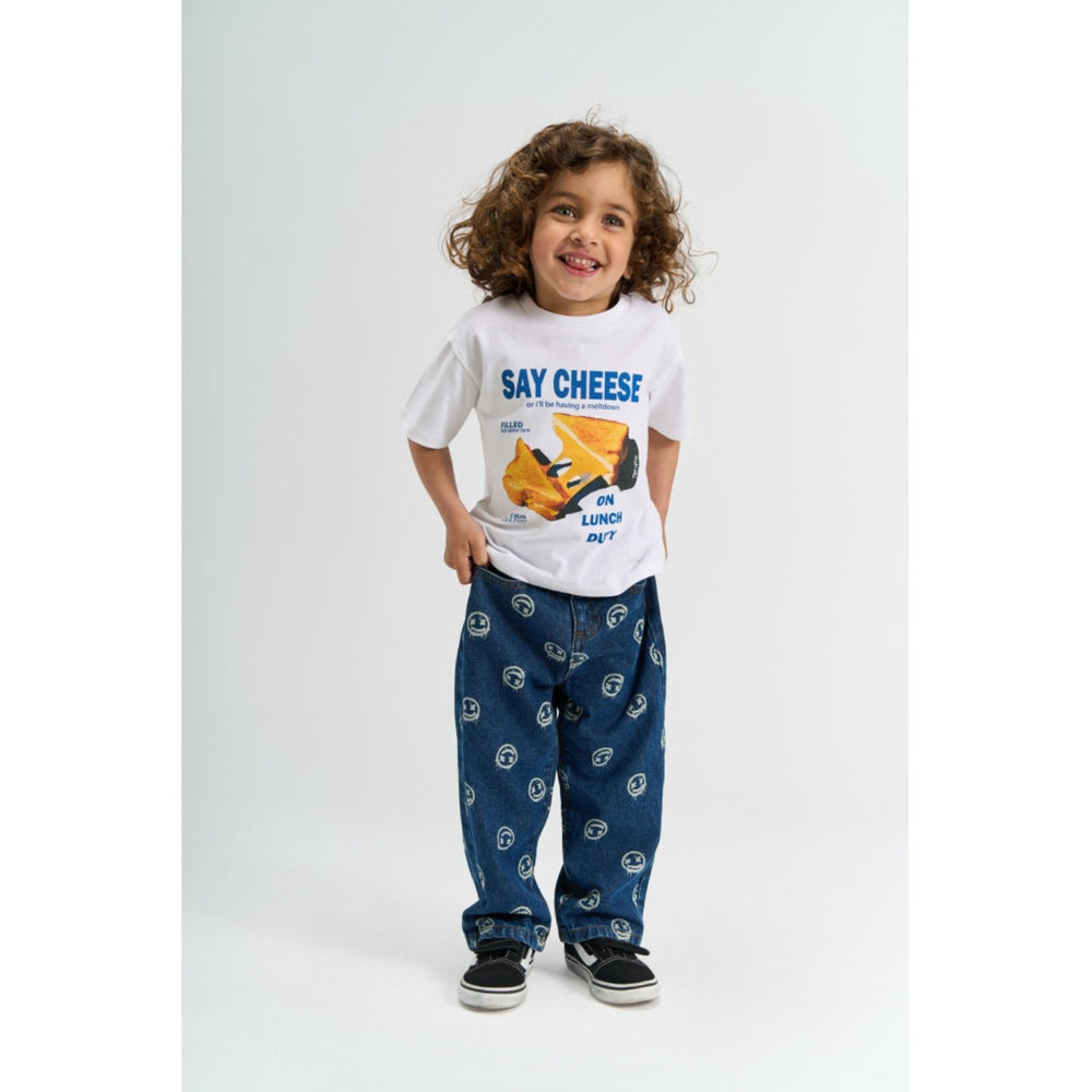 Køb THE NEW Siblings Medium Blue Denim Aop Tnstspero Baggy Fit Jeans