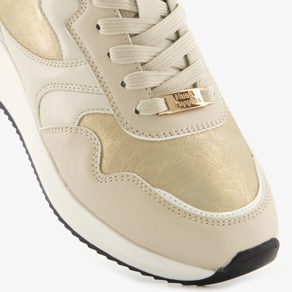 Hush Puppies dames sneakers beige metallic