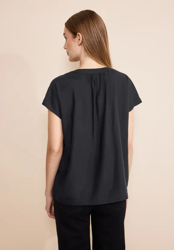 Viskose Blusenshirt - Black