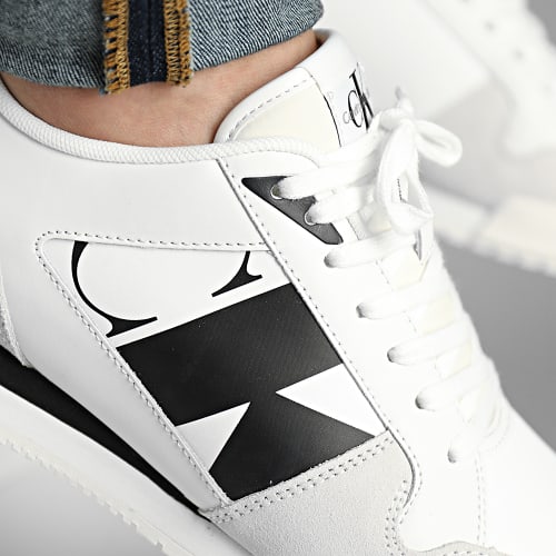 Baskets Low Profile Runner 0695 Bright White Creamy White Black