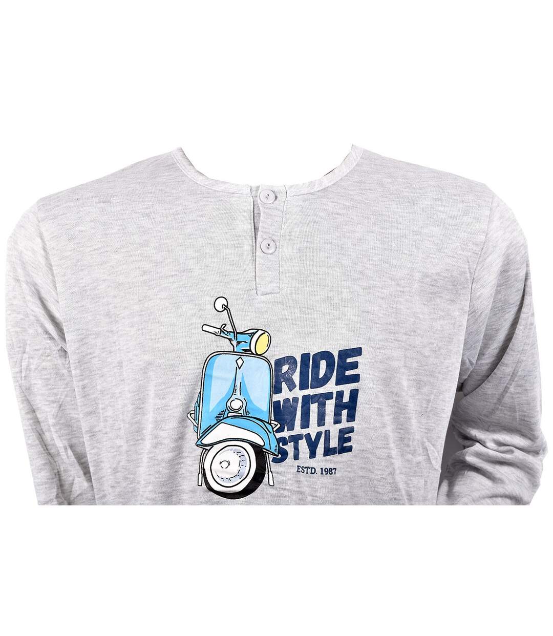 Pyjama Homme Long SWEET SECRET C2690 SCOOTER GRIS