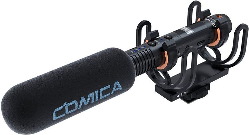 Comica - Draadloze Shotgun Microfoon - Zender en Ontvanger - 100 Meter Bereik
