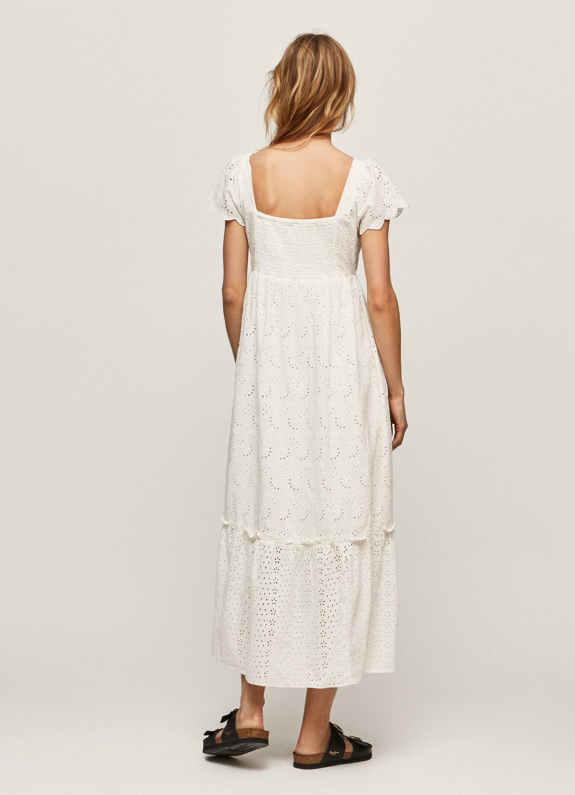 VESTIDO DE ALGODÃO PERI - branco