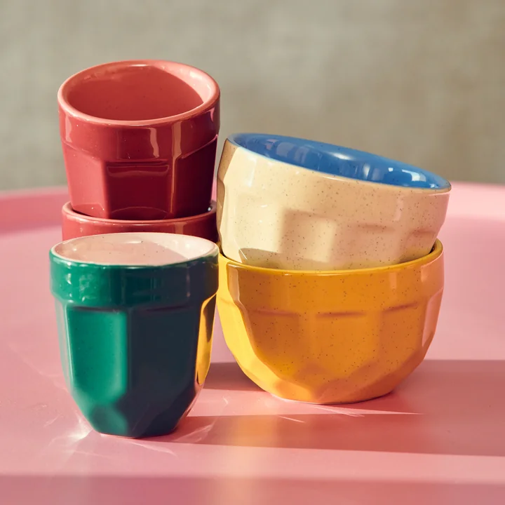 Pols Potten - La Marzocco Becher, 100 ml, mehrfarbig (4er-Set)