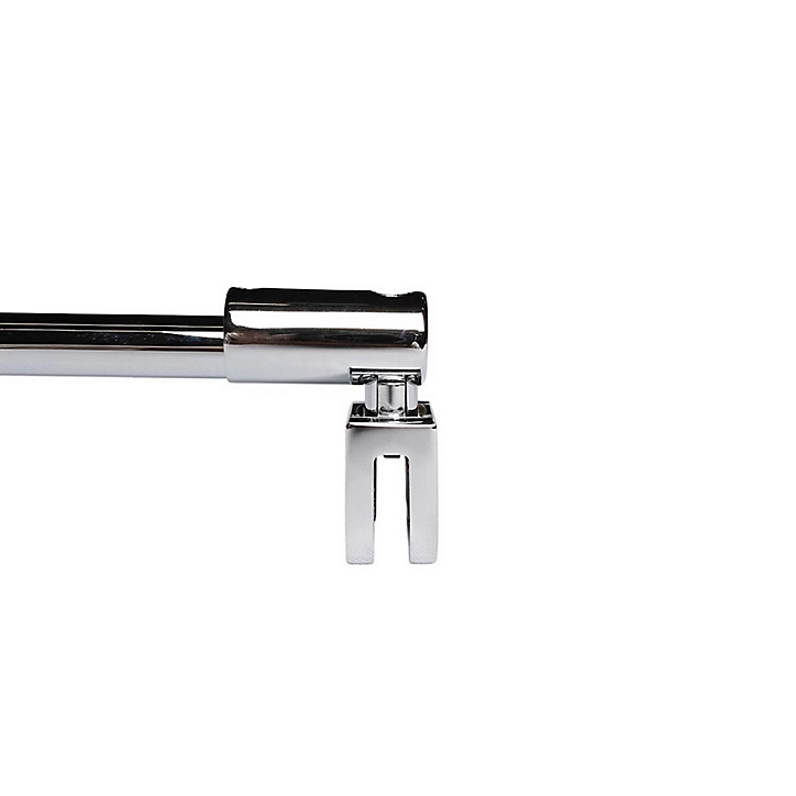 Barre de stabilisation murale pour paroi de douche, 122 cm, aspect chromé