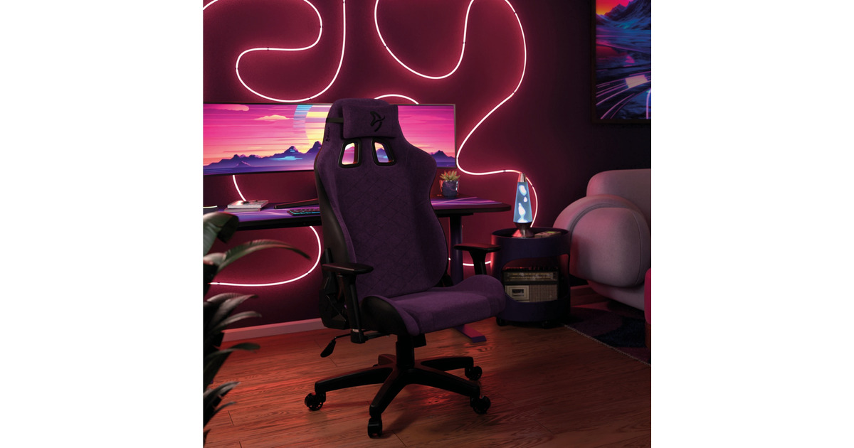 ArozziAvanti Soft Fabric - Pure Purple gamestoel  (Paars)