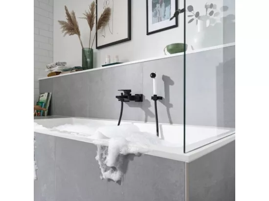 Pommeau de douche enfant HANSGROHE Jocilino 2 jets blanc/noir