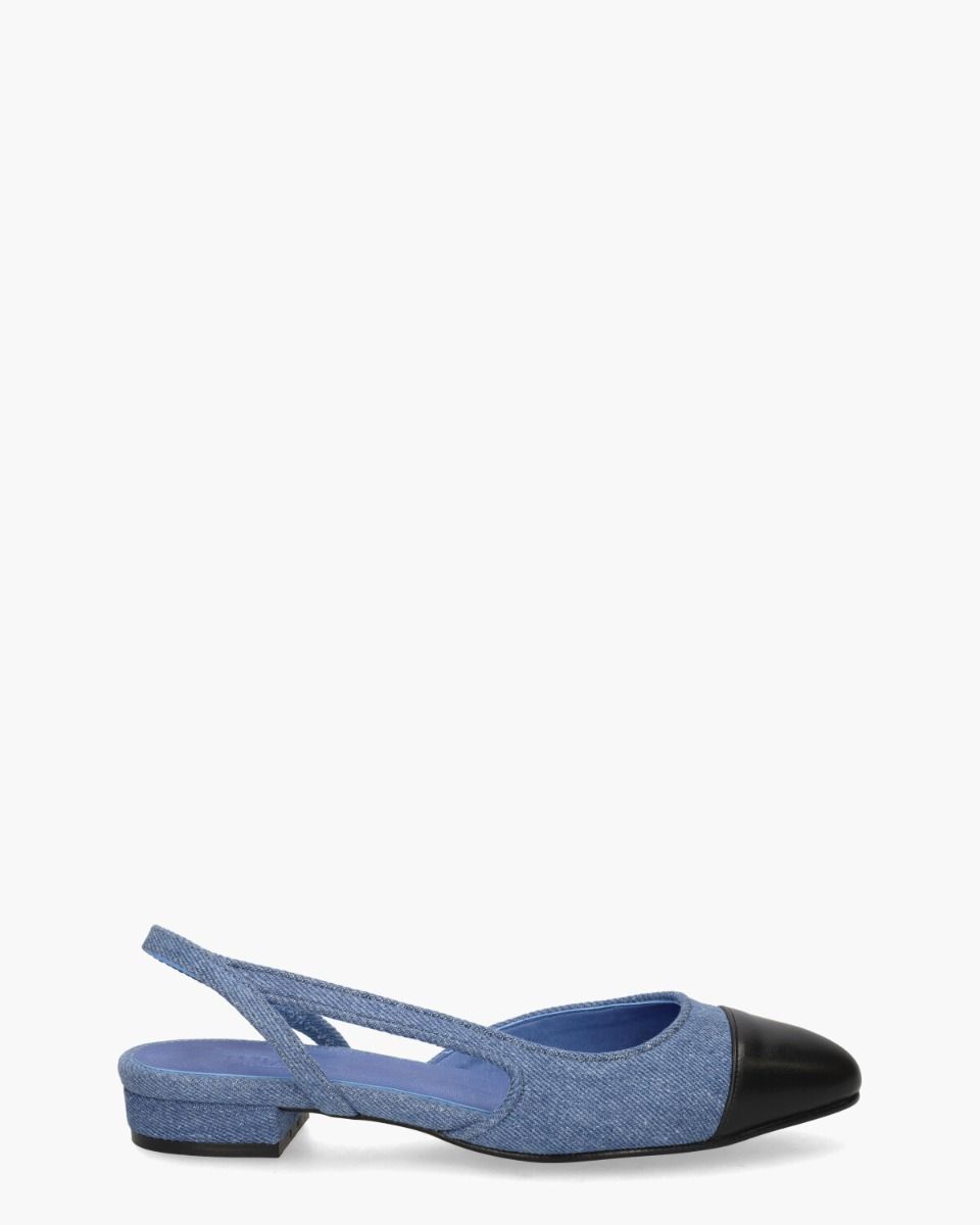 Toral Luisa Jeansblauw/Zwart Damesloafers