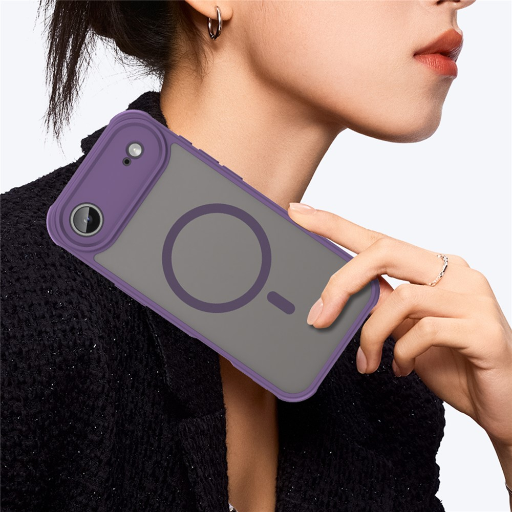 iPhone Air MagSafe Hybrid Hülle mit TPU Bumper - Lila