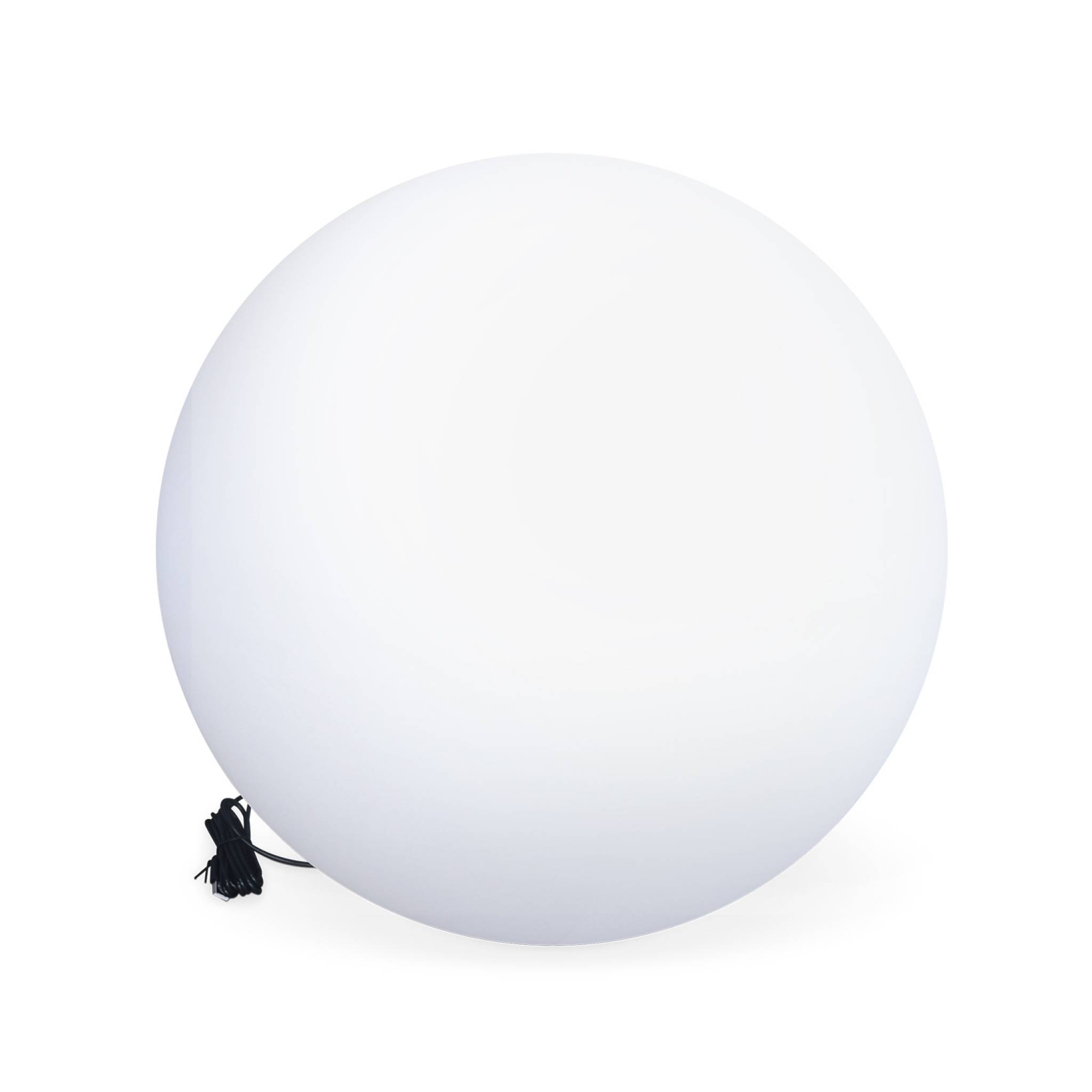 Boule led 50cm – sphère décorative lumineuse. Ø50cm. Blanc chaud. Commande à distance