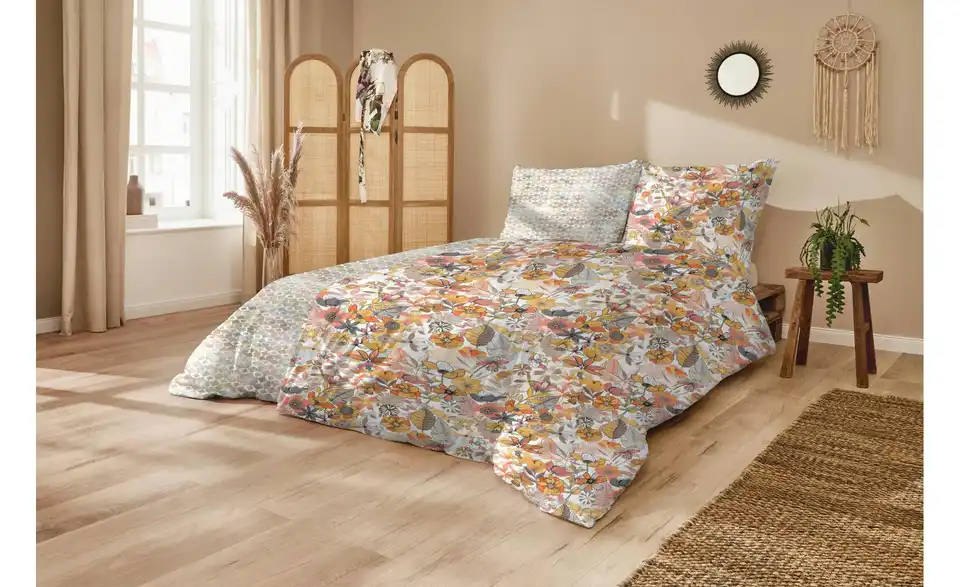 Bettwäsche-Set Orange 200 cm 135 cm
