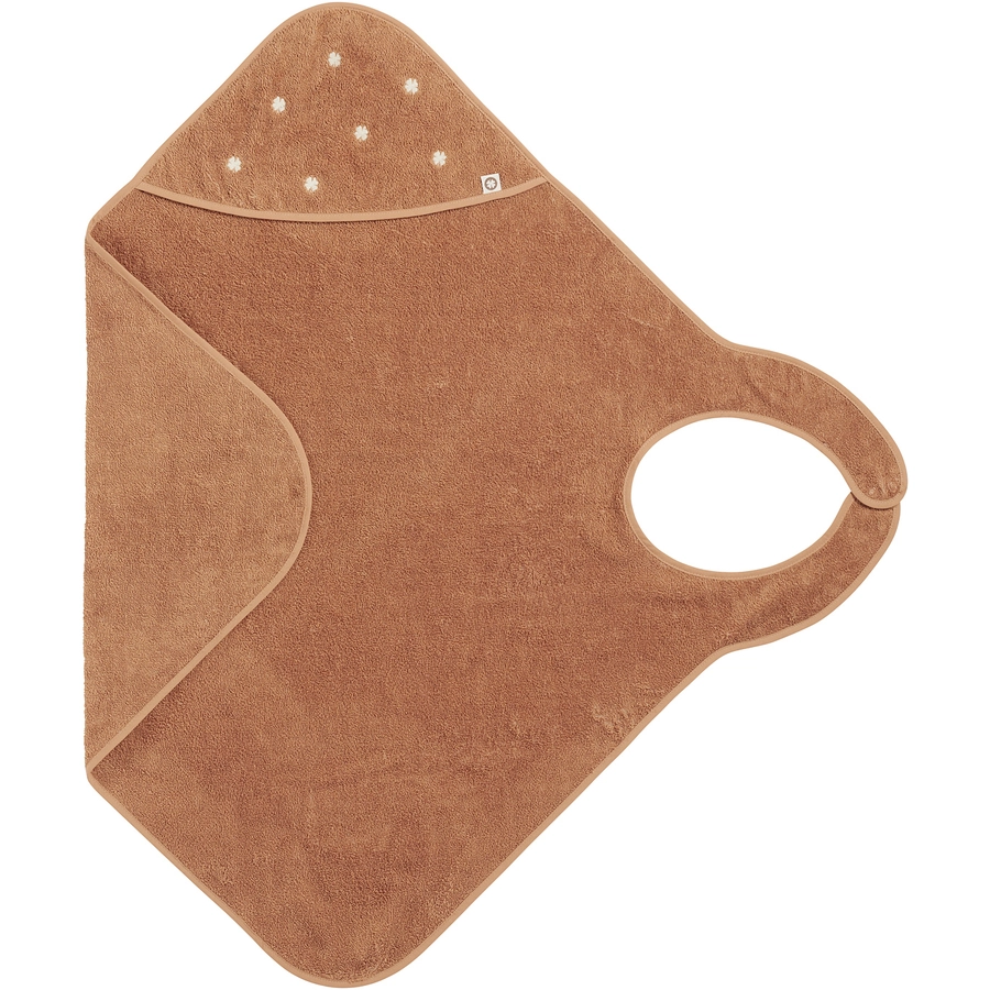 Noppies Badecape Wearable hooded towel 110cm Indian Tan