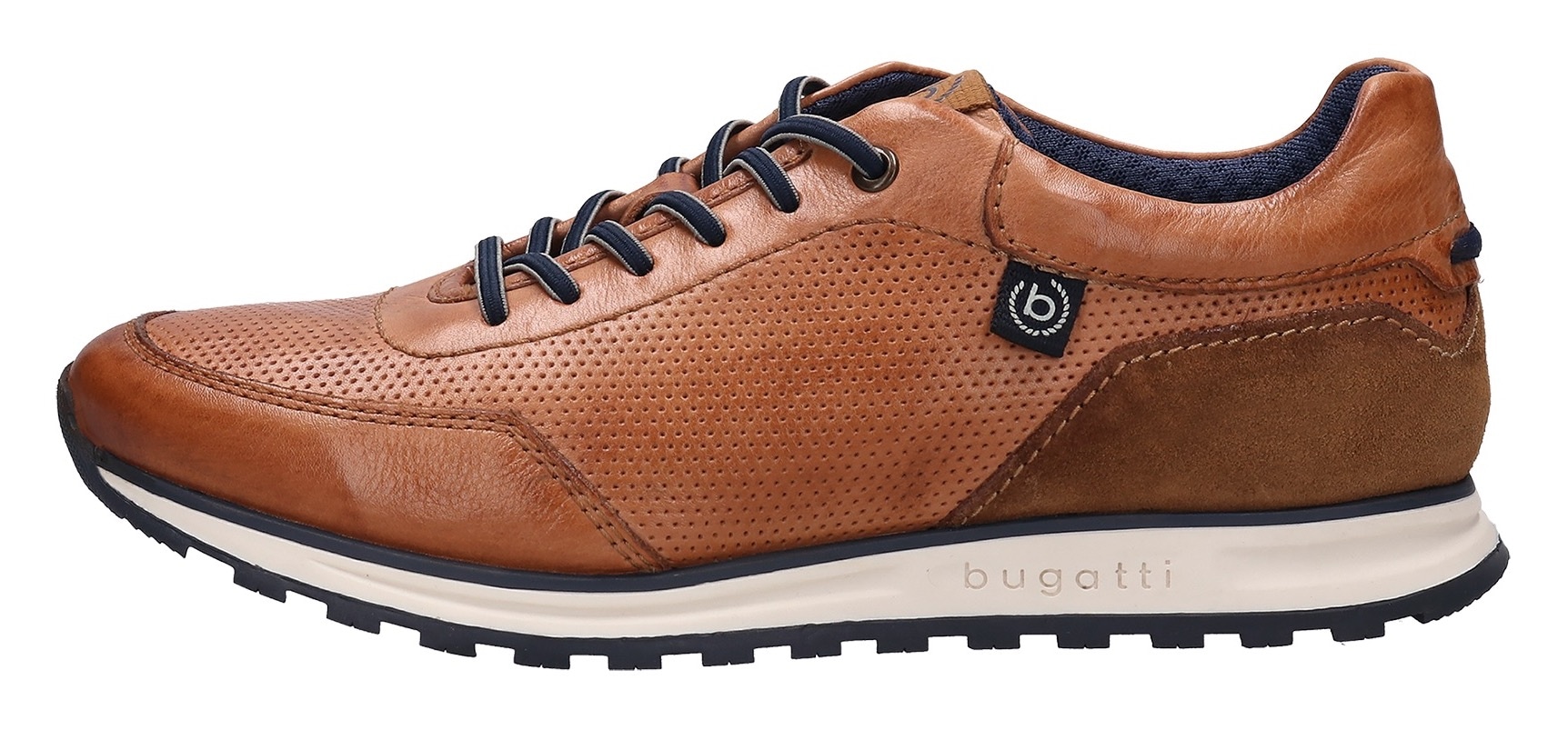 bugatti Slip-On Sneaker  , Freizeitschuh, Halbschuh, Schlupfschuh mit Lochmuster-Prägung