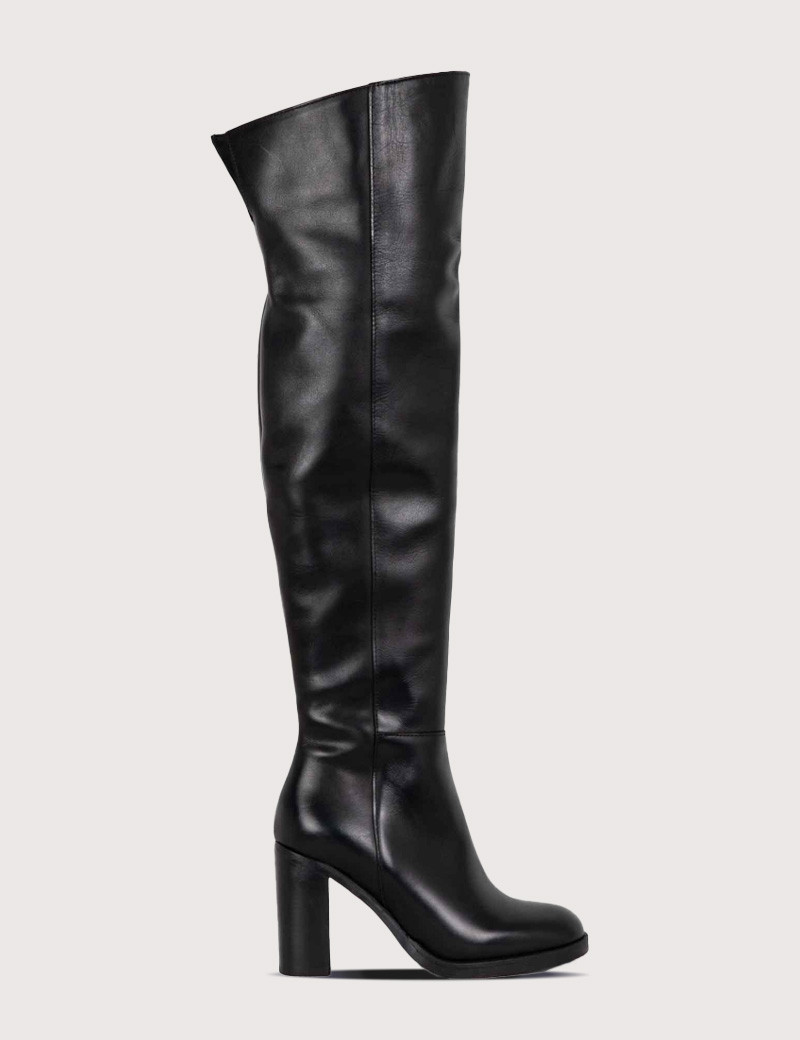 PAOYAMA CUISSARDE EN CUIR NOIR