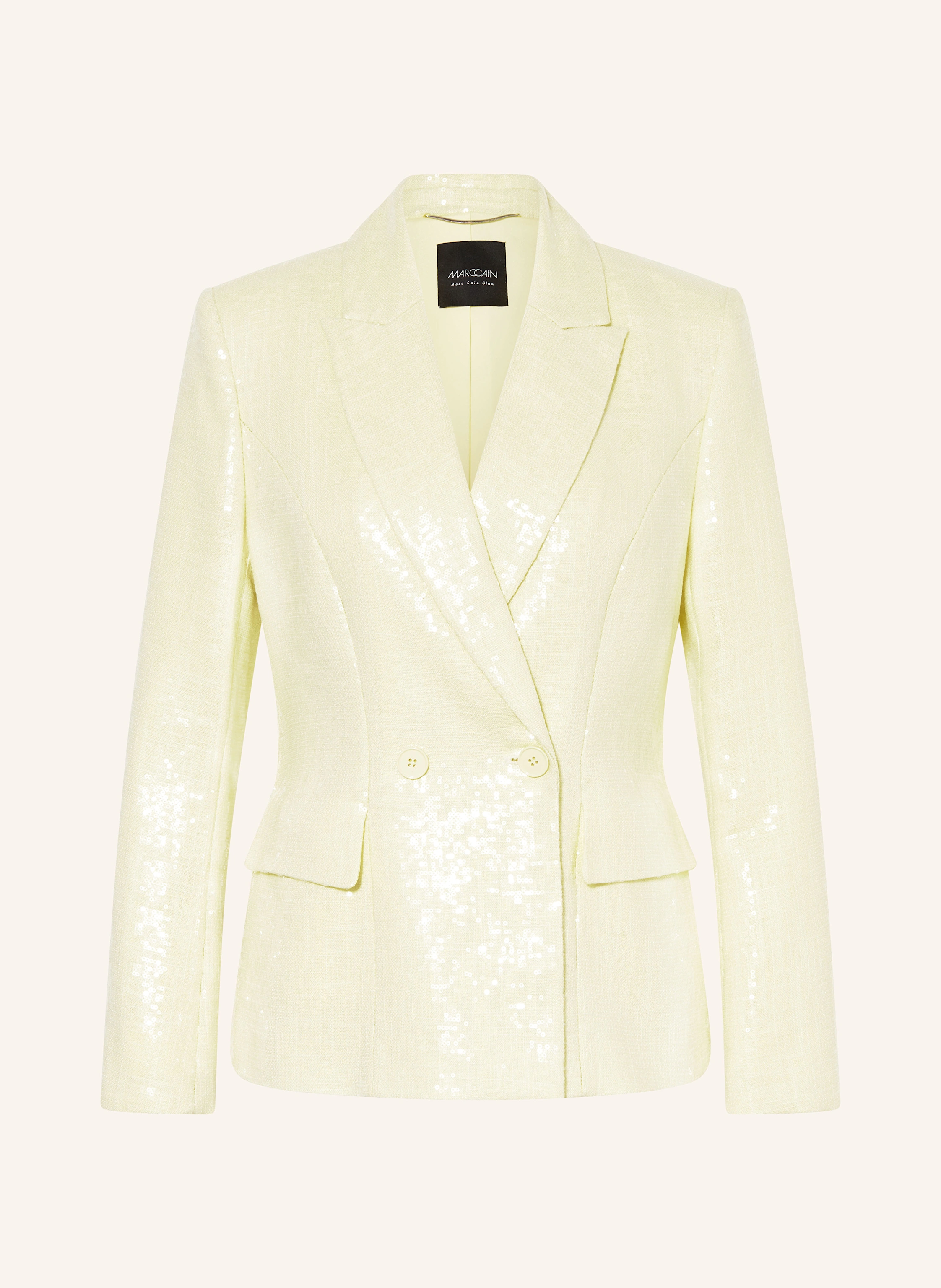 MARC CAIN Blazer mit Leinen und Pailletten