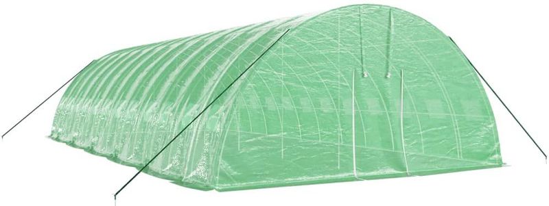 Tuinkas - Ruim - Polyetheen - UV-bestendig - Staal Frame