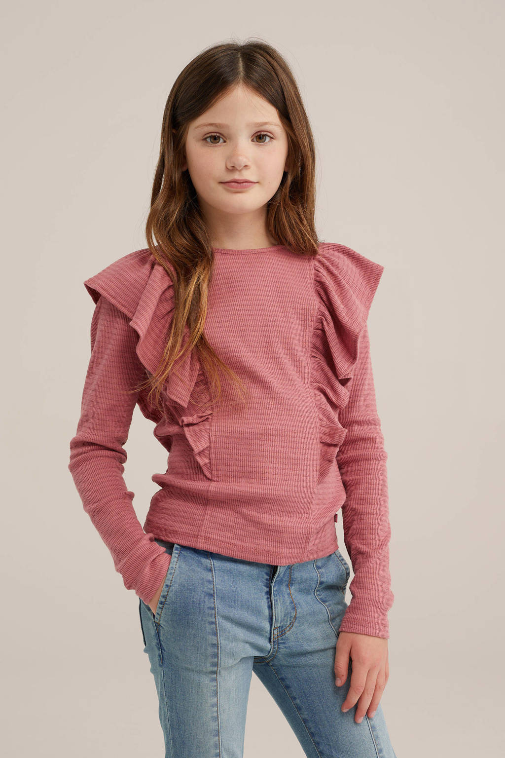 WE Fashion longsleeve oudroze