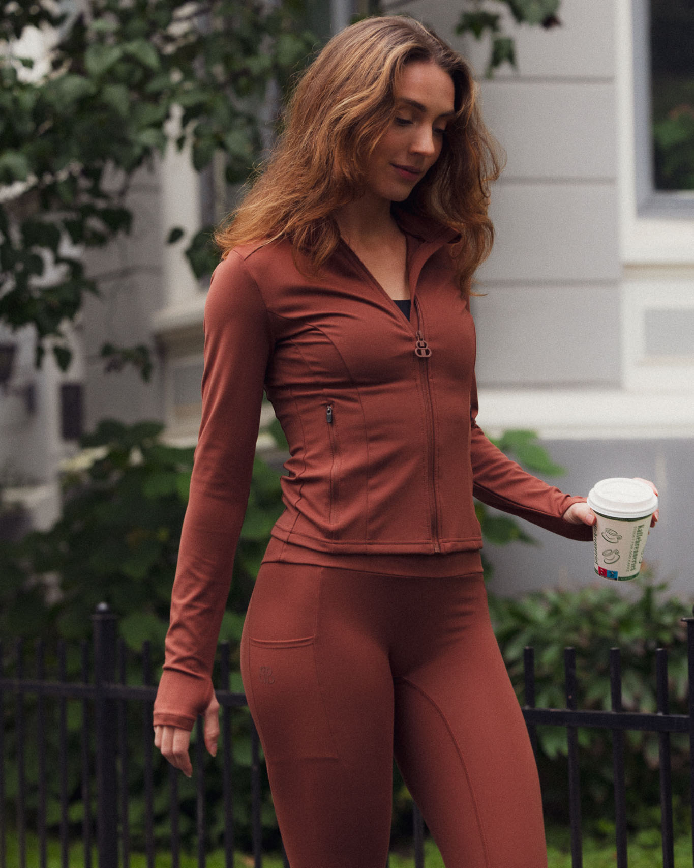 Bumpro Lively Zip Up Jacket Brown Chocolate