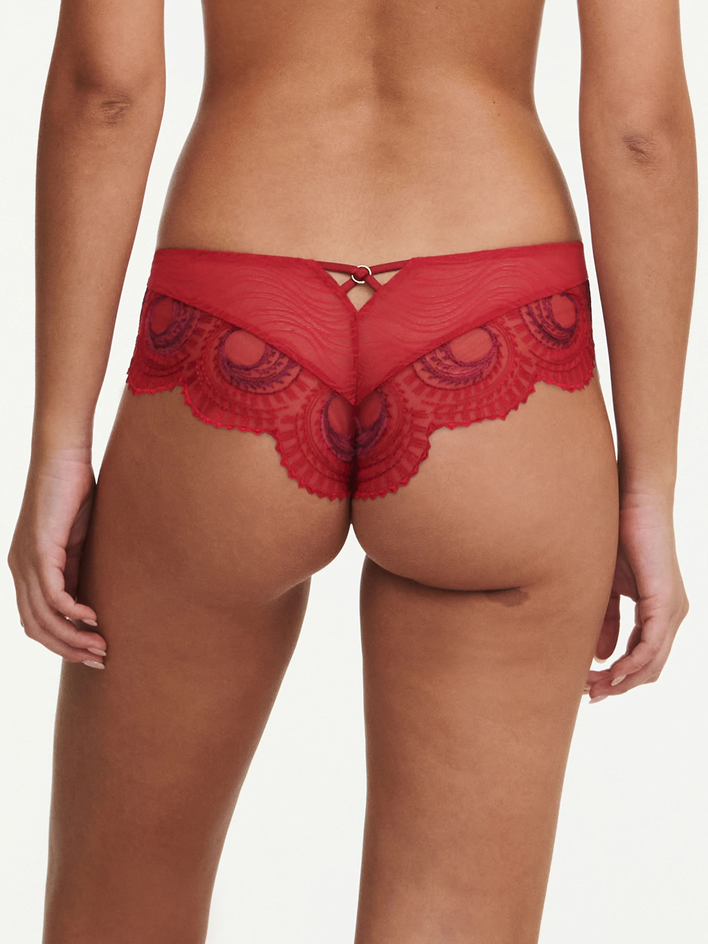 MYSTIC DREAM - Shorty dégagé broderie | Rouge