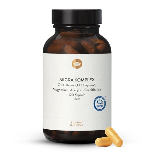 Sunday Natural Products  MIGRA ENERGY KOMPLEXQ10, Magnesium, B2, Acetyl-L-Carnitin