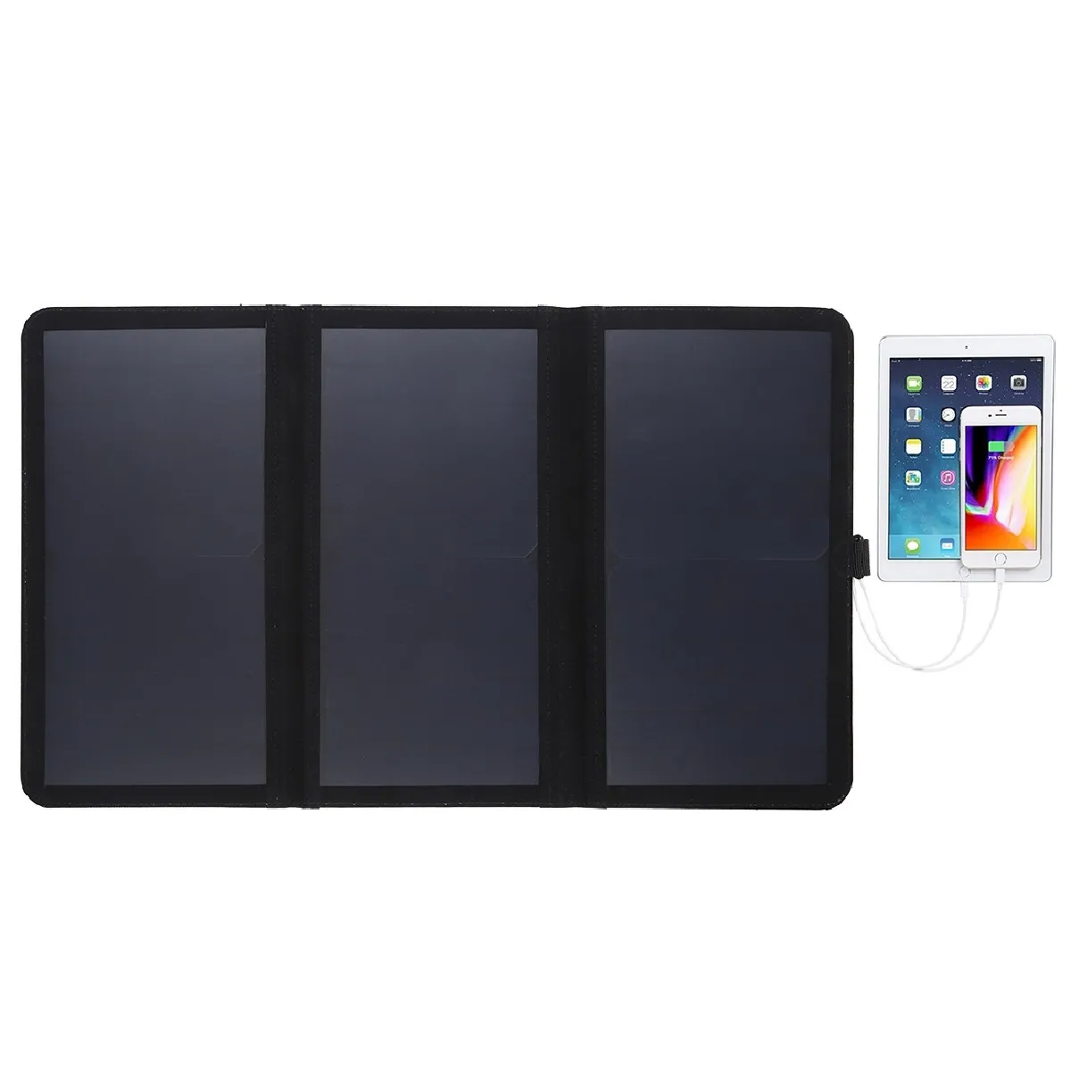 Wewoo Chargeur solaire 21W avec port USB - Noir
