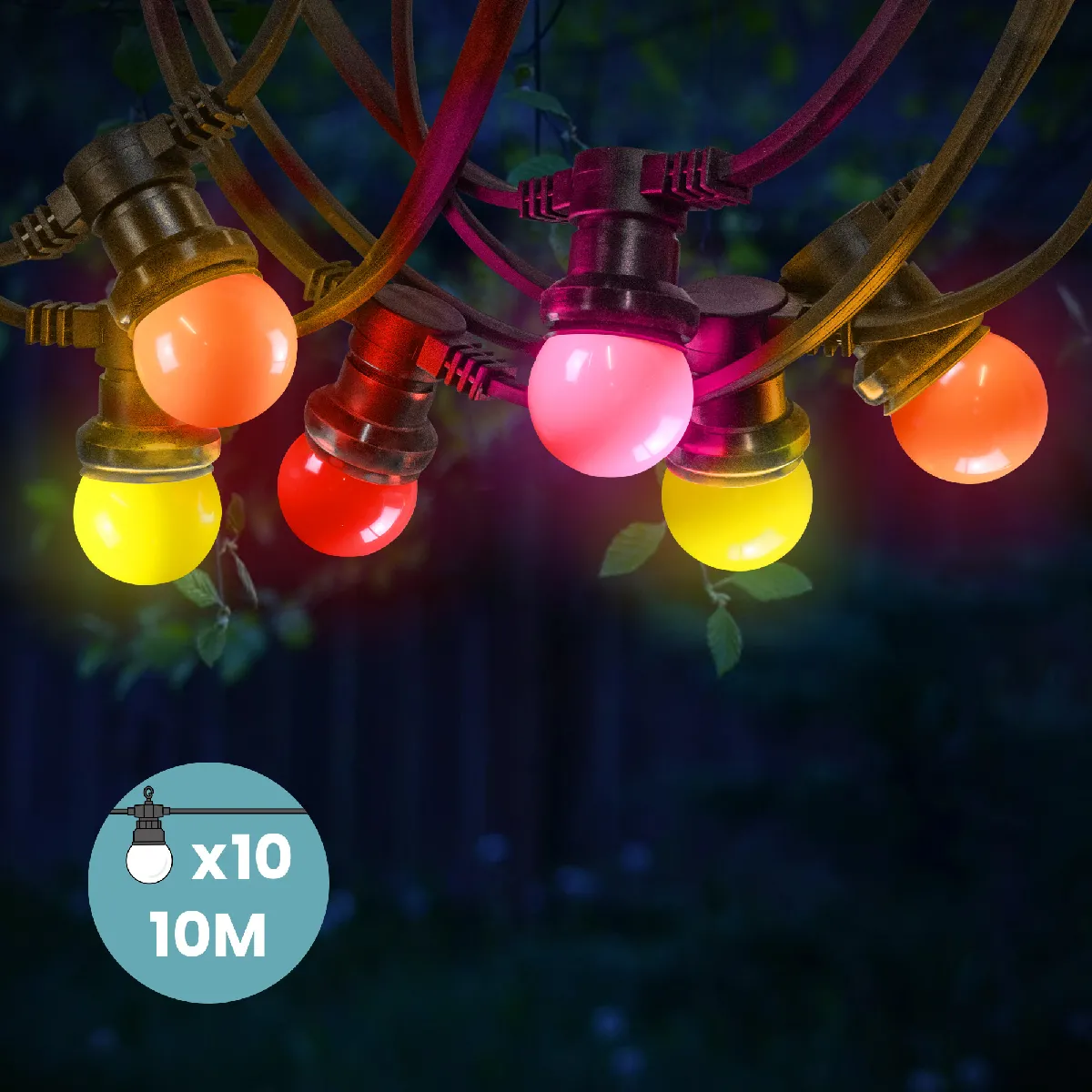 SkyLantern Guirlande E27 10m Couleurs Chaudes