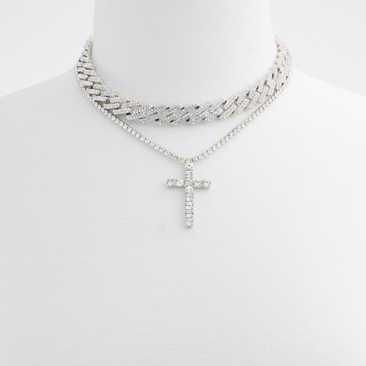 Keyshia Silver-Clear Multi Women Necklaces