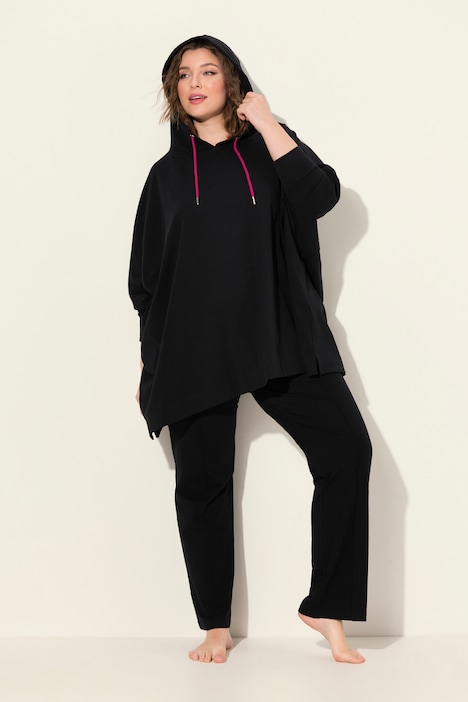 Loungewear-Poncho, Kapuze, Oversized, Langarm
