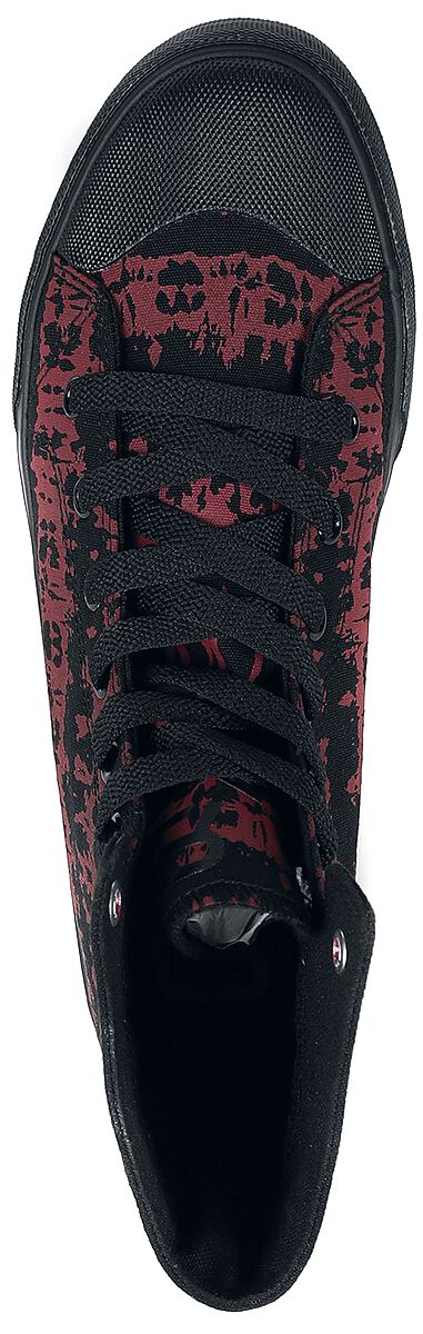Baskets Noires/Rouges Batik | RED by EMP Baskets hautes