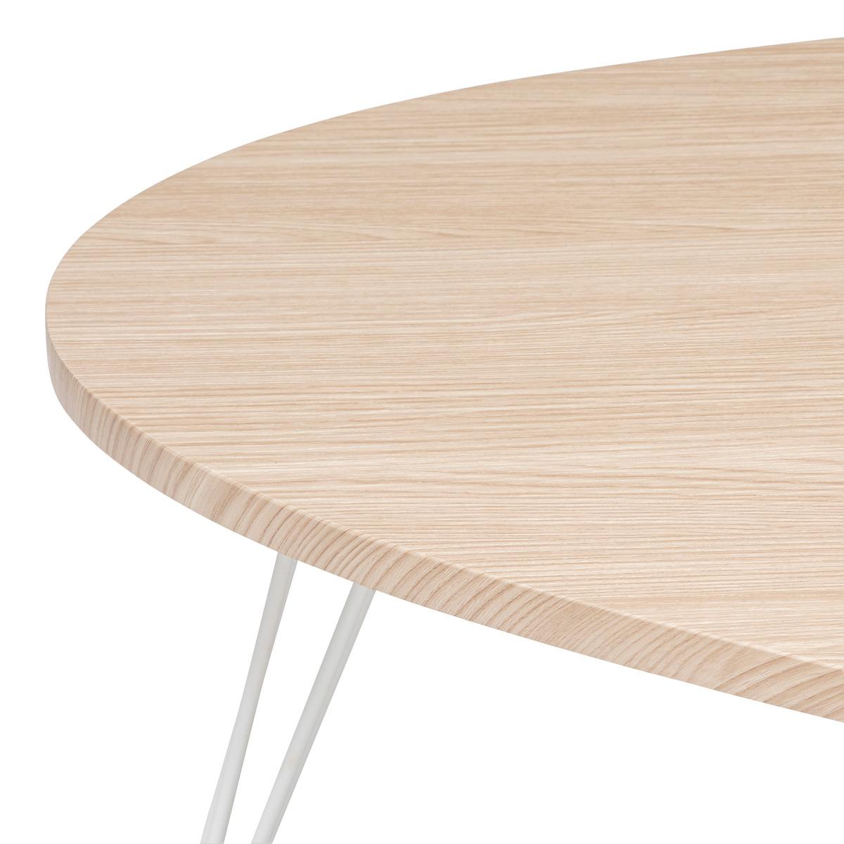 TABLE BASSE NEILE BLANC D.112X80CM