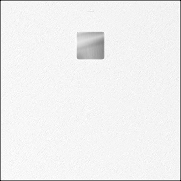 Receveur de douche 90 x 90 cm en acrylique, blanc texturé, Villeroy & Boch Exklusive