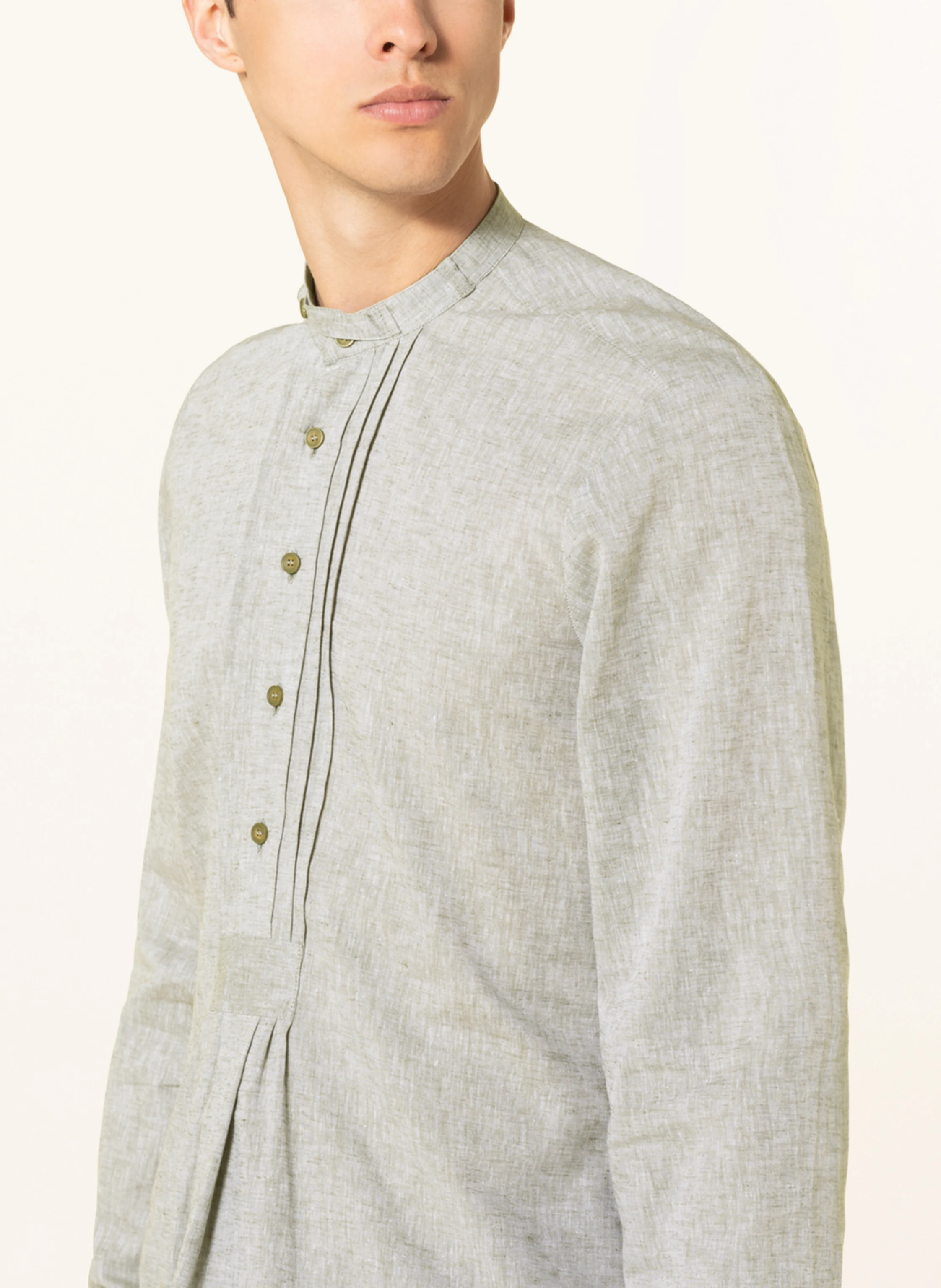 Hammerschmid Trachtenhemd PFOAD Slim Fit mit Leinen