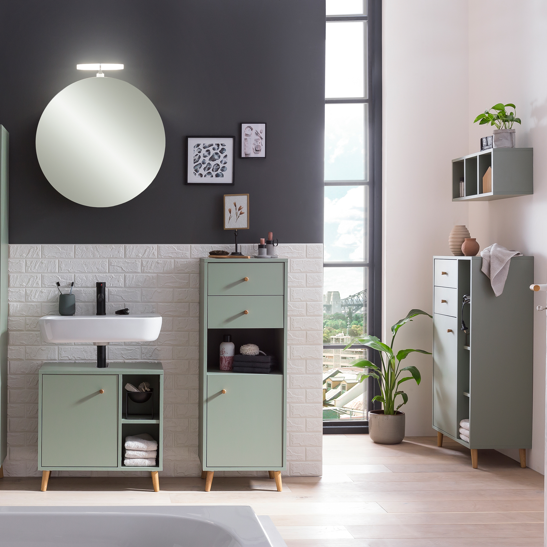 Highboard - pistazie - 113 cm