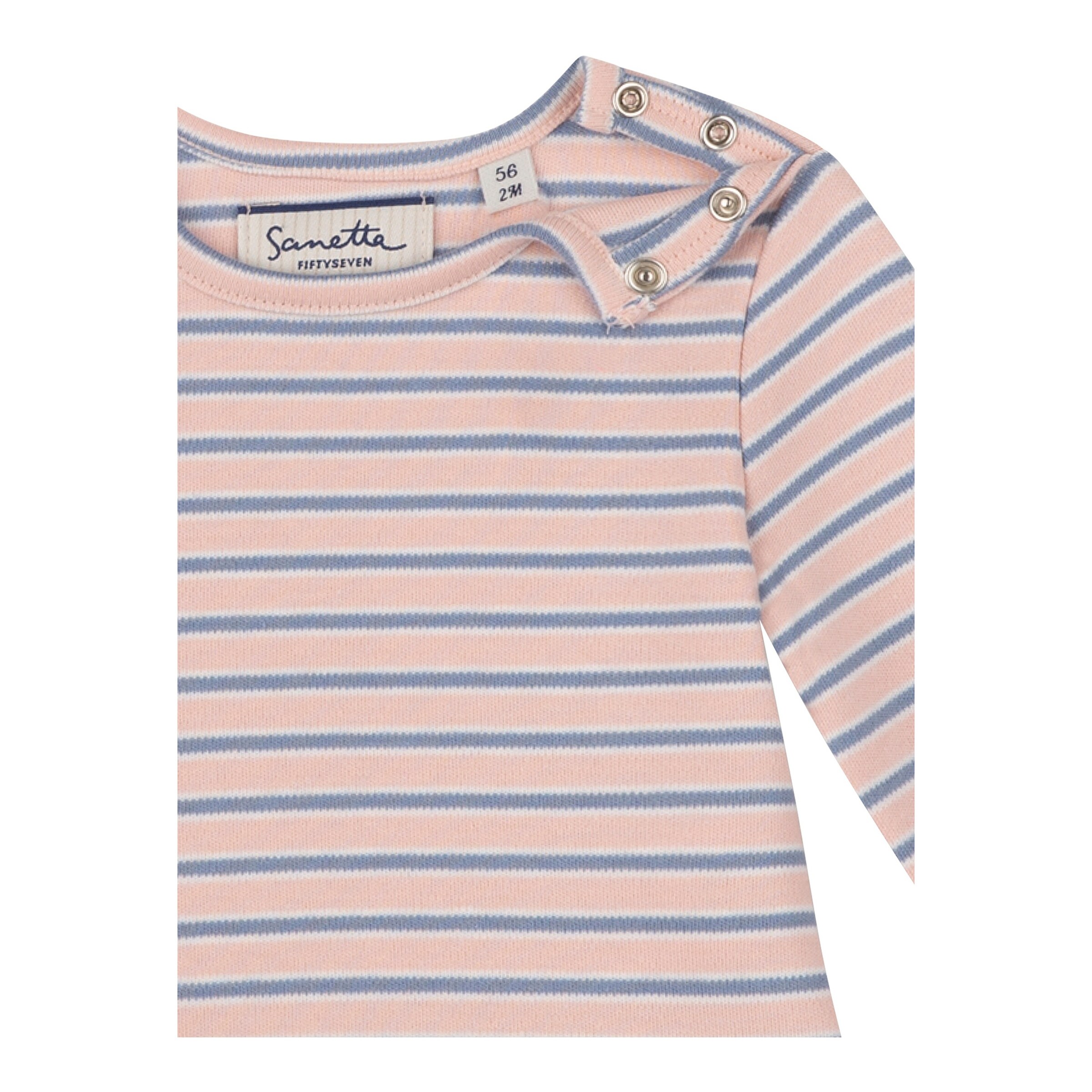 Sanetta Fiftyseven Shirt langarm Rüsche Ringel
