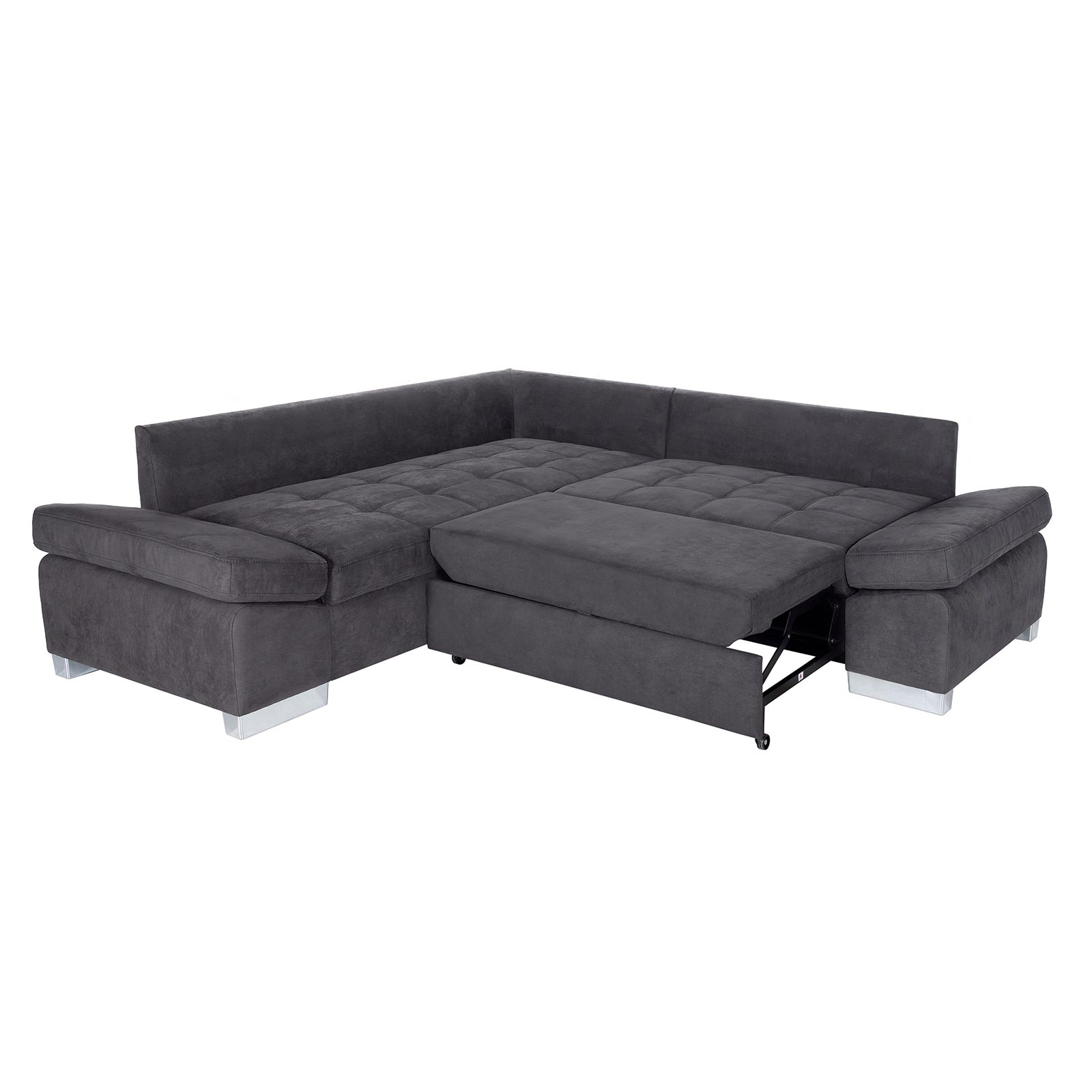 Ecksofa - basalt - Liegefunktion rechts