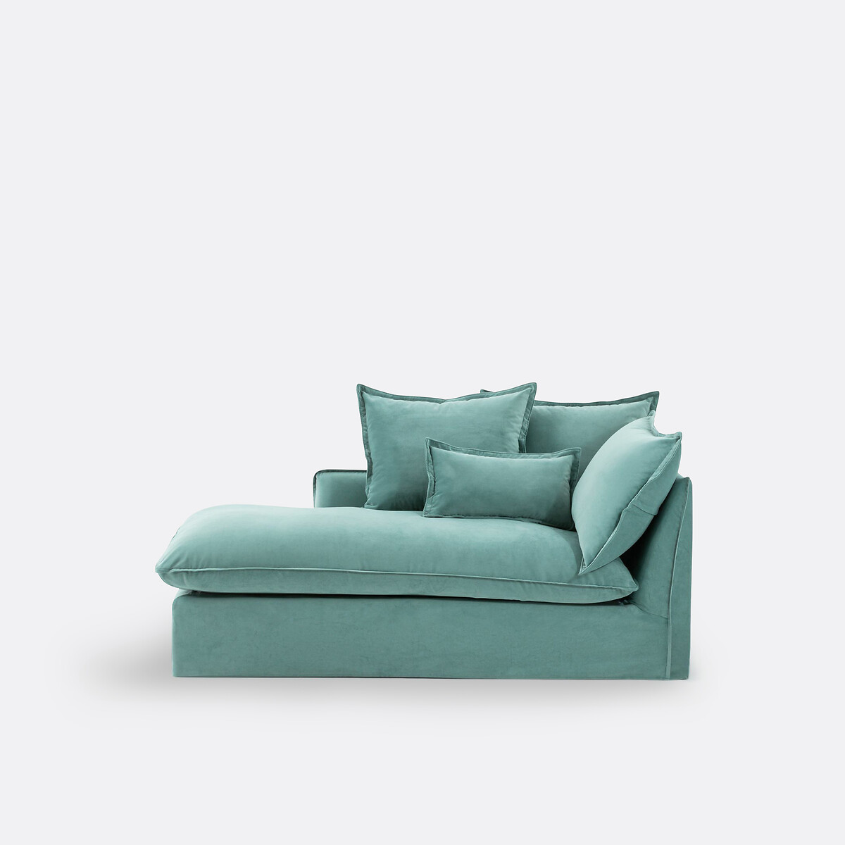 LA REDOUTE INTERIORS<br>Poltrona, à esquerda, em veludo, Odna