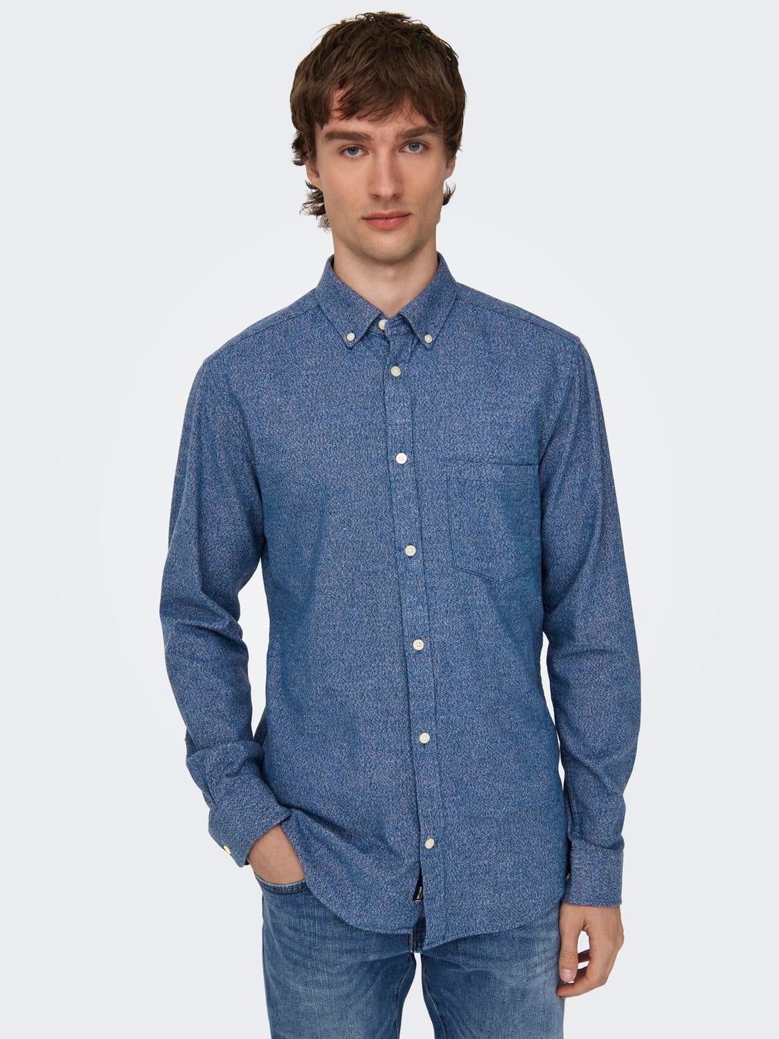 ONSNIKO Hemd Dress Blues