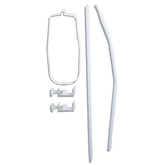 Himmelhalter-Babybett - weiß - 150 cm