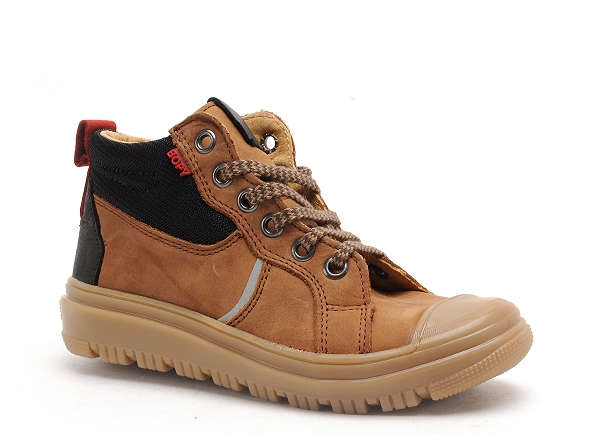 Bopy boots bottine enfant vesuve marron