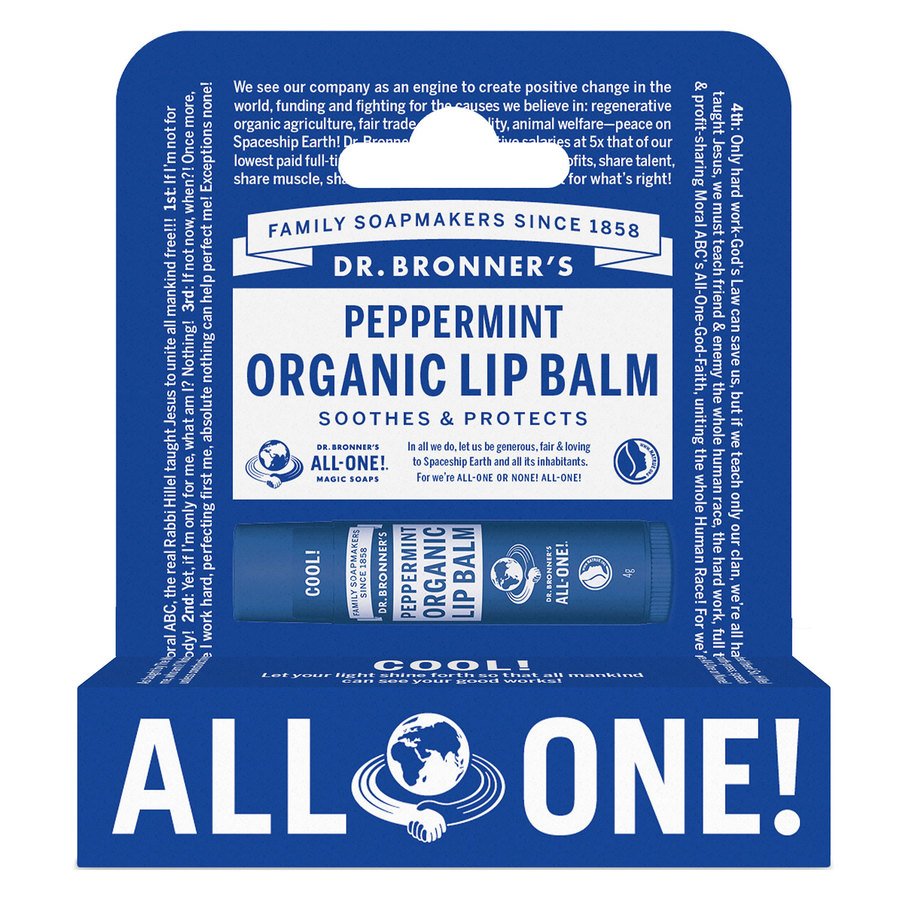 Dr. Bronner Peppermint Organic Lip Balm 4g