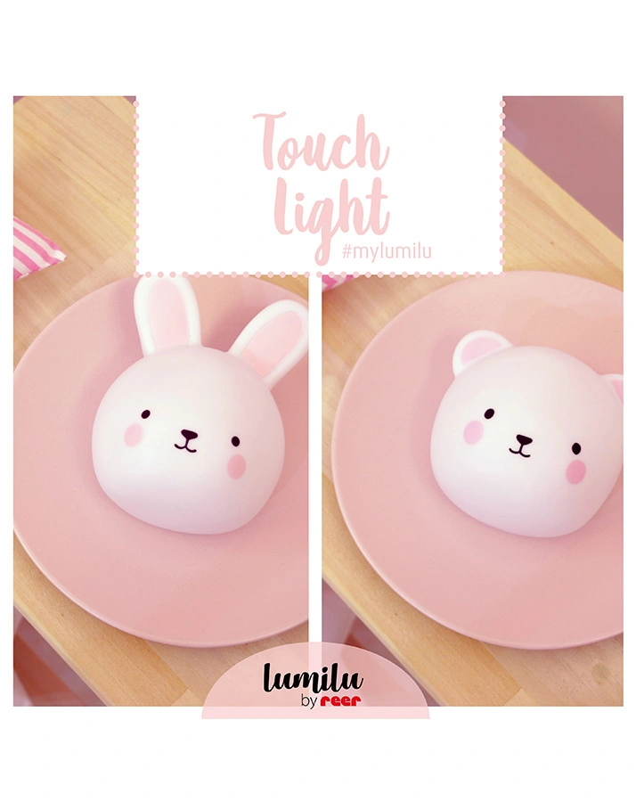 Nachtlicht LUMILU - BEAR (9x6,8x9) in weiß