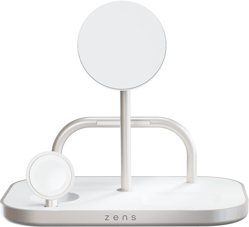 Zens 4-in-1 MagSafe met Qi2 Draadloze Oplader 15W met Standaard, Watch Stand en iPad Stand