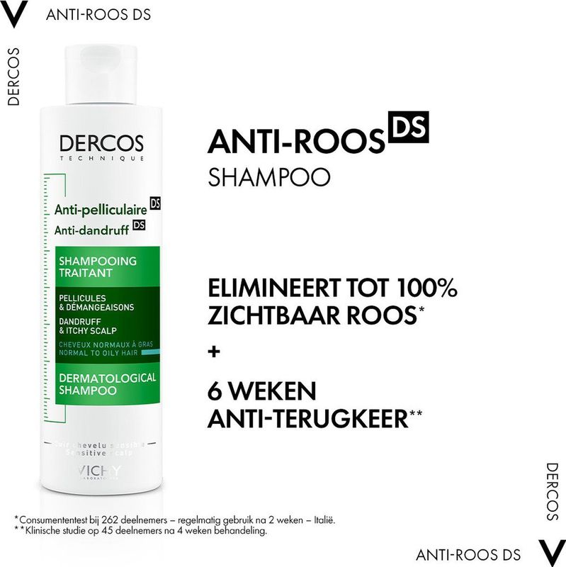 Vichy - Dercos Anti-Roos Shampoo - 200ml - Zonder Parabenen