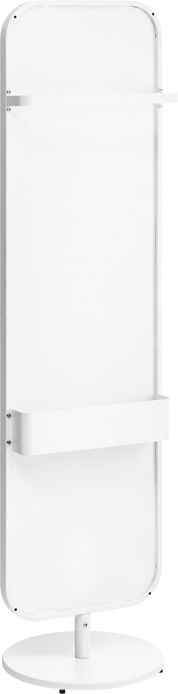 NAYA Standspiegel weiss 40x40x160 - Weiss / B: 40.0 cm x T: 40.0 cm x H: 160.0 cm