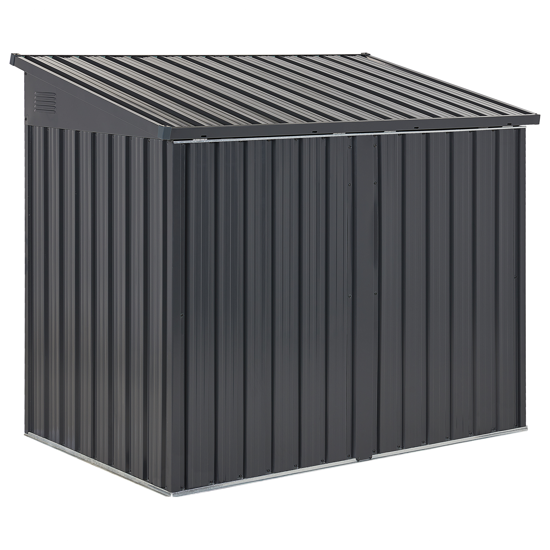 Beliani - MOENA  - Tuinhuis - Grafietgrijs - Staal