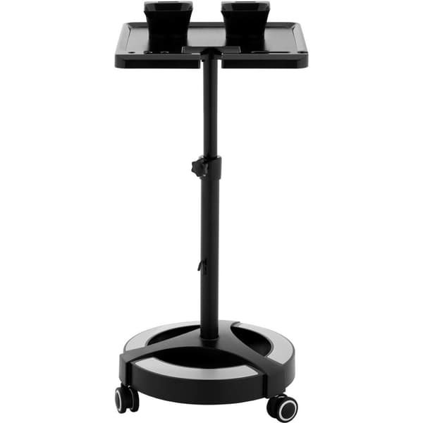 Justerbar frisørassistentvogn 400 x 400 mm + 2 skåler