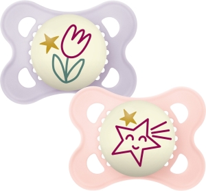 MAM Night Nuggi PURE Kautschuk 0-6M, 2 Stück