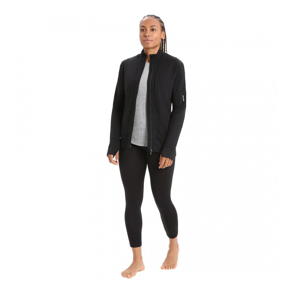 Icebreaker QUANTUM III - Sweat Femme black